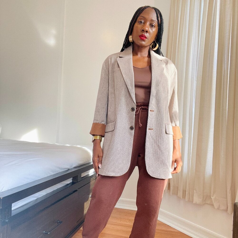 A New Day Women’s Oversized Striped Blazer